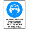 Hearing And Eye Protection Must Be Worn In This Area