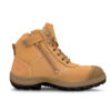 Wheat Zip Sided Ankle Boot