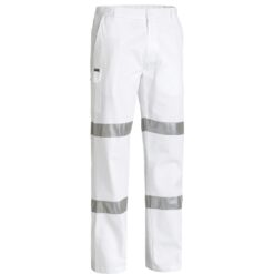 Bisley BP6808T White Work Pants Nightwear - Front