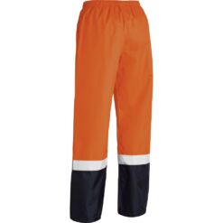Bisley BP6965T Orange Navy Rain Pants - Rear