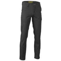 Bisley BPC6008 Black Cargo Work Pants - Front