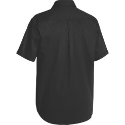 Bisley BS1433 Cotton Drill Short Sleeve Shirt Black - Rear