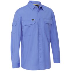 Bisley BS6414 Ripstop X Airflow Work Shirt Blue - Front