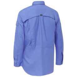 Bisley BS6414 Ripstop X Airflow Work Shirt Blue - Rear