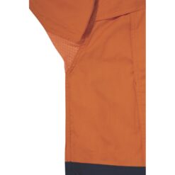 Bisley BS6415 Ripstop Hi-Vis X Airflow Work Shirts Orange/Navy - Underarm Vents