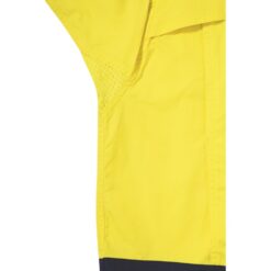 Bisley BS6415 Ripstop Hi-Vis X Airflow Work Shirts Yellow/Navy - Underarm Vents