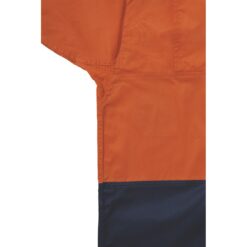 Bisley BS6895 Orange Navy Hi-vis Work Shirt Long Sleeve - Underarm
