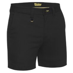 Bisley BSH1008 Work Short Shorts Black - Front