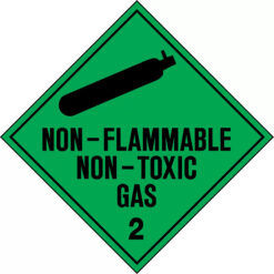 Hazchem Labels – Non Flammable Non Toxic Gas 2