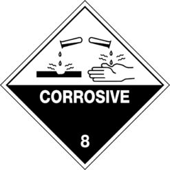 Hazchem Labels – Corrosive 8