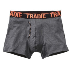 Tradie Mens Man Front Trunks Charcoal Marle Coral