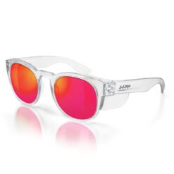 Clear Frame Mirrors Red Polarised
