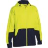 Bisley BK6819 Hoodie Jacket Yellow/Navy - Front