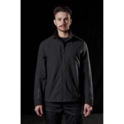 FXD WO-3 Soft Shell Work Jacket Black - Front