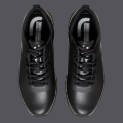 Superlite Leather Lace Up Work Shoes Black