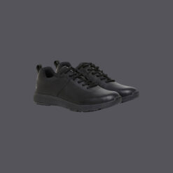 Superlite Leather Lace Up Work Shoes Black