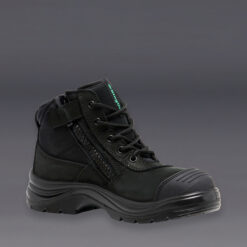 Tradie Women's Zip/lace Steel Cap Work Boots 5" Black