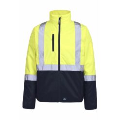 PILOT-JACKET-WITH-TAPE-8580-FLUORO-YELLOW-NAVY-FORM-FRONT